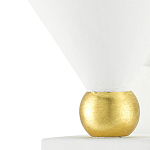 Бра с бело-золотыми плафоном в форме конуса Light Source варинант исполнения - 1 | Loft Concept в Твери