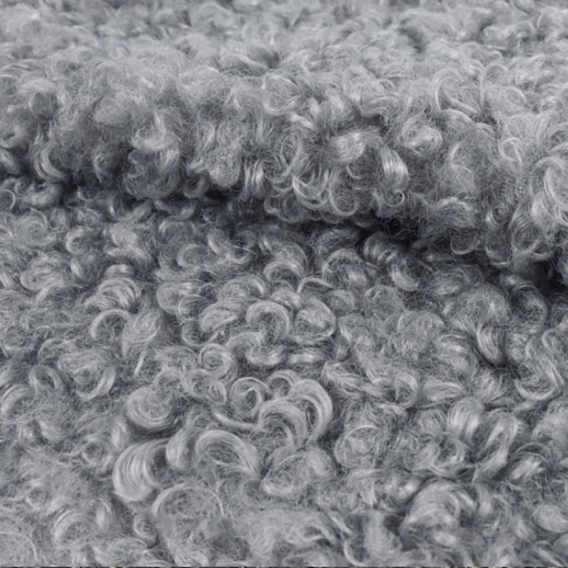 Мебельная ткань Искусственный мех серый цвет 140 см T2-52  в Твери | Loft Concept 