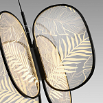 Люстра с гравировкой на акриловых плафонах Gravyura Black D 50 см варинант исполнения - 3 | Loft Concept в Твери