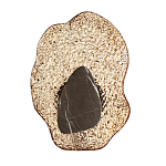 Бра с волнообразным стеклянным плафоном и вставкой из мрамора Liquid Stone варинант исполнения - 6 | Loft Concept в Твери