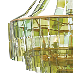 Люстра круглая каскадная Explosion of Green Shades зеленое стекло варинант исполнения - 1 | Loft Concept в Твери