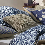 Постельное белье темно-синего цвета с рисунком Blossom Essence Sophie варинант исполнения - 6 | Loft Concept в Твери