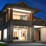 Настенный фонарь уличный прямоугольный черного цвета со стеклом с пузырьками Eurofase варинант исполнения - 6 | Loft Concept в Твери