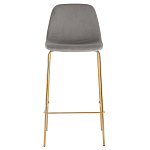 Барный стул на золотистых ножках VENDRAMIN Grey варинант исполнения - 2 | Loft Concept в Твери