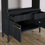 Стеллаж Primo с ящиками Черный дуб  варинант исполнения - 6 | Loft Concept в Твери