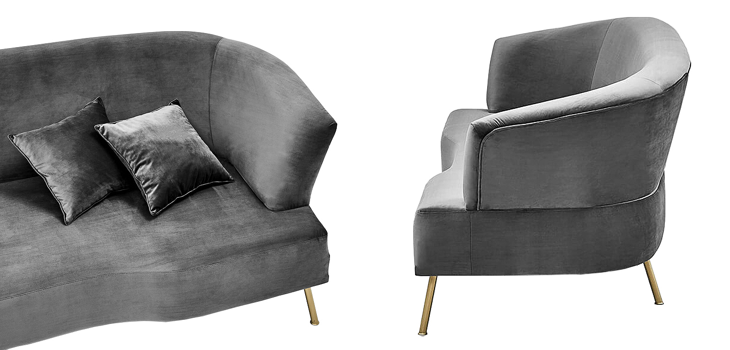 Диван Isis Sofa Gray Диван Isis Sofa Gray - Loft-Concept в Твери