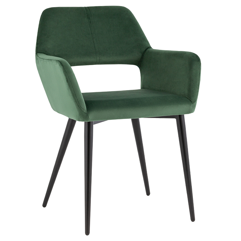 Стул с подлокотниками зеленый NEASAN STOOL Зеленый Черный Стул с подлокотниками зеленый NEASAN STOOL Зеленый Черный в Твери | Loft Concept