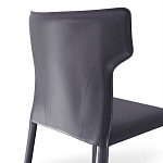 Стул серый из искуственной кожи на 4-х ножках Enigma Gray варинант исполнения - 2 | Loft Concept в Твери