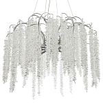 Люстра с хрустальными подвесками Bunch of Crystal Berries Silver Chandelier 8 варинант исполнения - 1 | Loft Concept в Твери