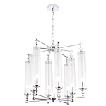 Люстра с 8-ю прозрачными цилиндрическими плафонами Jeanette варинант исполнения - 5 | Loft Concept в Твери