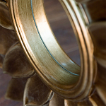 Зеркало-солнце с золотыми с лучами Rays of Peace варинант исполнения - 2 | Loft Concept в Твери