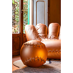 Дизайнерское кожаное кресло в форме руки Poltronova Joe Gold  Armchair варинант исполнения - 5 | Loft Concept в Твери