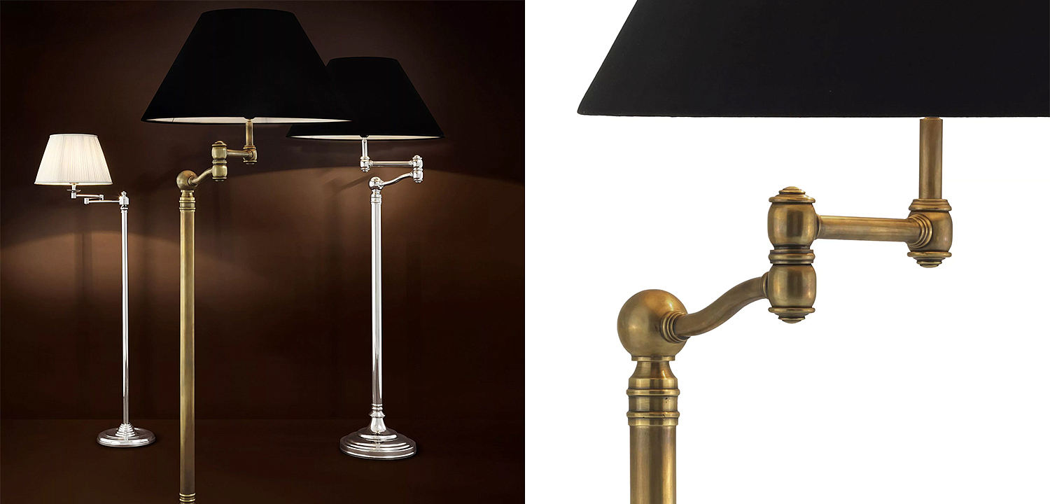 Торшер Eichholtz Floor Lamp Regis Brass Торшер Eichholtz Floor Lamp Regis Brass - Loft-Concept в Твери