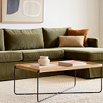 Журнальный стол с прямоугольной деревянной столешницей Urban Style Space варинант исполнения - 4 | Loft Concept в Твери