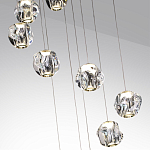 Люстра каскадня с 12-ю прозрачными шарообразными плафонами Bubbles Bocci варинант исполнения - 6 | Loft Concept в Твери