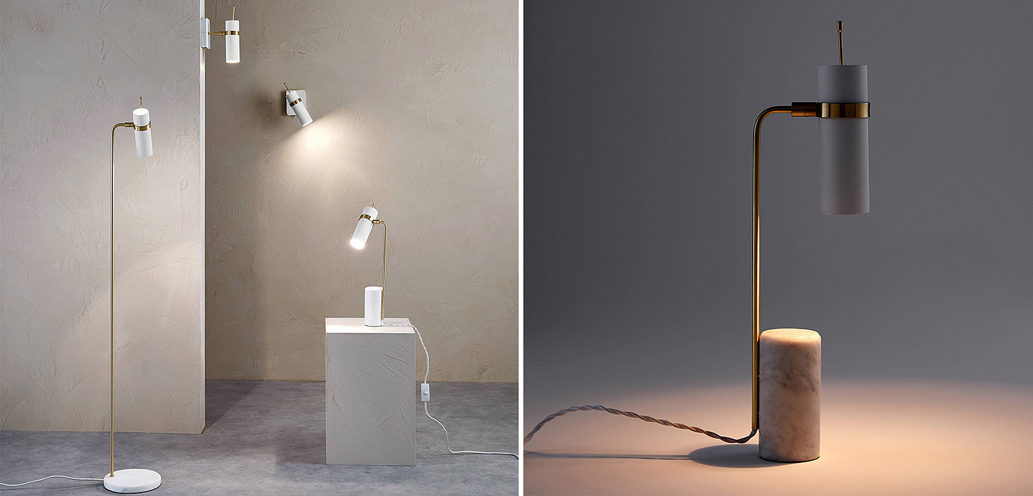 Настольная лампа Detlef Table lamp white marble Настольная лампа Detlef Table lamp white marble - Loft-Concept в Твери