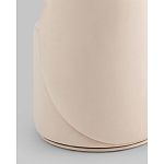 Пуф Loreen со спинкой вращающийся велюр молочный варинант исполнения - 3 | Loft Concept в Твери