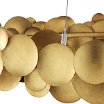 Люстра круглая из многослойных золотых дисков Metal Disc Chandelier варинант исполнения - 3 | Loft Concept в Твери