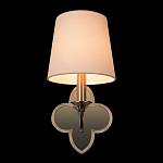 Бра с белым текстильным абажуром и фигурным основанием с зеркальной вставкой Vitorino варинант исполнения - 25 | Loft Concept в Твери