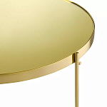 Кофейный столик овальный золотой Modern Mirror Gold Table варинант исполнения - 3 | Loft Concept в Твери
