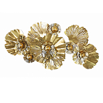 Панно настенное Blank Sheet Golden Flower варинант исполнения - 1 | Loft Concept в Твери