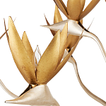 Люстра с плафонами в виде цветов Golden Bird of Paradise варинант исполнения - 1 | Loft Concept в Твери