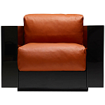 Дизайнерское кожаное кресло Poltronova Saratoga Armchair варинант исполнения - 1 | Loft Concept в Твери