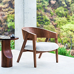 Приставной столик из массива дерева Walnut варинант исполнения - 10 | Loft Concept в Твери