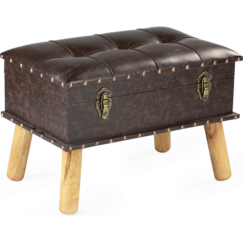 Пуф Leather Chest Коричневый Пуф Leather Chest Коричневый в Твери | Loft Concept