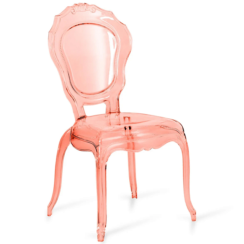 Прозрачный стул розовый LOUIS GHOST CHAIR Pink Розовый Прозрачный стул розовый LOUIS GHOST CHAIR Pink Розовый в Твери | Loft Concept