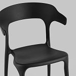 Черный стул из прочного PP-пластика JORIS варинант исполнения - 6 | Loft Concept в Твери