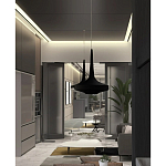 Подвесной вязаный черный светильник «Лампа Марракеша» варинант исполнения - 4 | Loft Concept в Твери