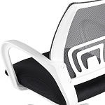 Офисное кресло с основанием из белого пластика Desk chairs Black варинант исполнения - 7 | Loft Concept в Твери