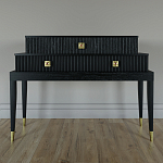 Премиальная Консоль с тремя ящиками Elsa Dreams Black варинант исполнения - 3 | Loft Concept в Твери