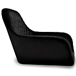 Барный стул вращающийся со спинкой и подлокотниками Douglas Rhombus Черный Велюр варинант исполнения - 2 | Loft Concept в Твери