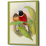 Постер на холсте с изображением птиц Blooming Birds Poster варинант исполнения - 6 | Loft Concept в Твери