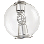 Подвесной светильник с плафоном в форме шара Inner Gleam Orb silver варинант исполнения - 5 | Loft Concept в Твери