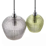 Подвесной светильник каскадный с 2-мя рельефными плафонами Cascade with Relief Lampshades варинант исполнения - 4 | Loft Concept в Твери