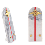 Сувенир Погон МВД из натурального камня мрамор Souvenir Epaulets варинант исполнения - 2 | Loft Concept в Твери