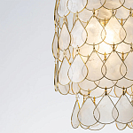 Подвесной светильник с декором из натуральной морской ракушки Iridescent Light варинант исполнения - 4 | Loft Concept в Твери