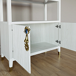 Стеллаж со стеклянными полками Elsa Dreams White варинант исполнения - 4 | Loft Concept в Твери