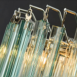 Дизайнерская люстра AQUA Blue Lagoon бирюзовое стекло несколько ярусов варинант исполнения - 4 | Loft Concept в Твери