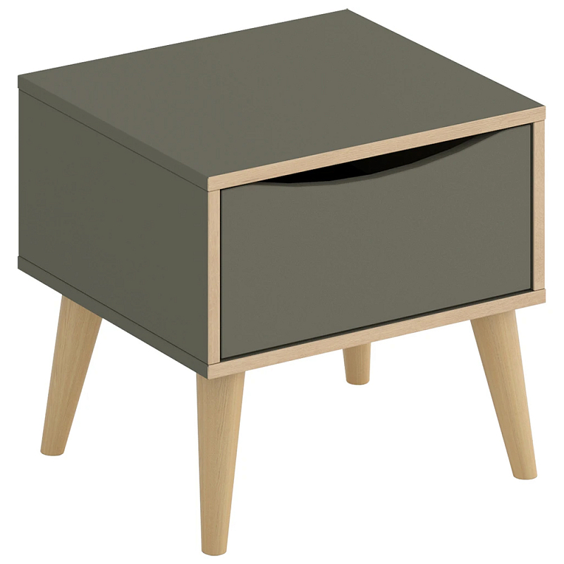 Прикроватная тумба Grant Bedside Table Серый Бежевый Прикроватная тумба Grant Bedside Table Серый Бежевый в Твери | Loft Concept