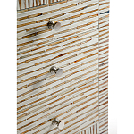 Тумбочка прикроватная Bogense Bone Inlay Bedside Beige варинант исполнения - 3 | Loft Concept в Твери