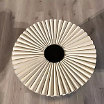 Дизайнерский журнальный стол круглый с фактурной столешницей Ifike варинант исполнения - 1 | Loft Concept в Твери