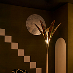 Обои ручная роспись Chez Nina by India Mahdavi Standard colourway on Perfect Green slub silk варинант исполнения - 2 | Loft Concept в Твери