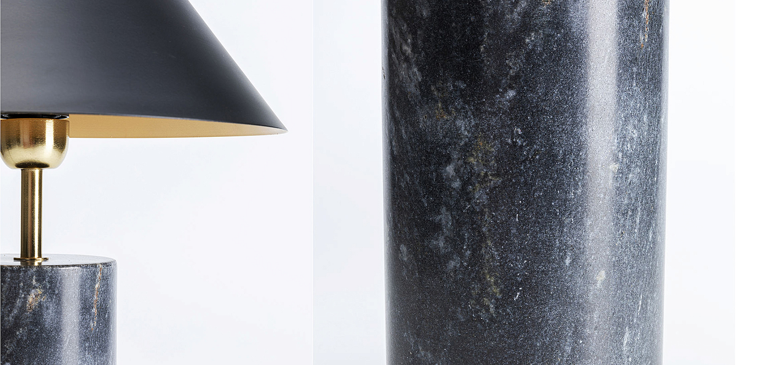 Настольная лампа из темно-синего мрамора - Loft-Concept в Твери