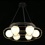 Люстра подвесная круглая с белыми плафонами Martin варинант исполнения - 3 | Loft Concept в Твери