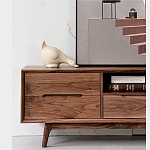 Тумба под телевизориз массива дерева TV Stand made of Walnut Wood варинант исполнения - 3 | Loft Concept в Твери