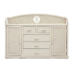 Комод из натурального ротанга Weavella белый варинант исполнения - 1 | Loft Concept в Твери